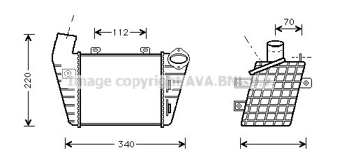 AVA QUALITY COOLING Интеркулер VW4127